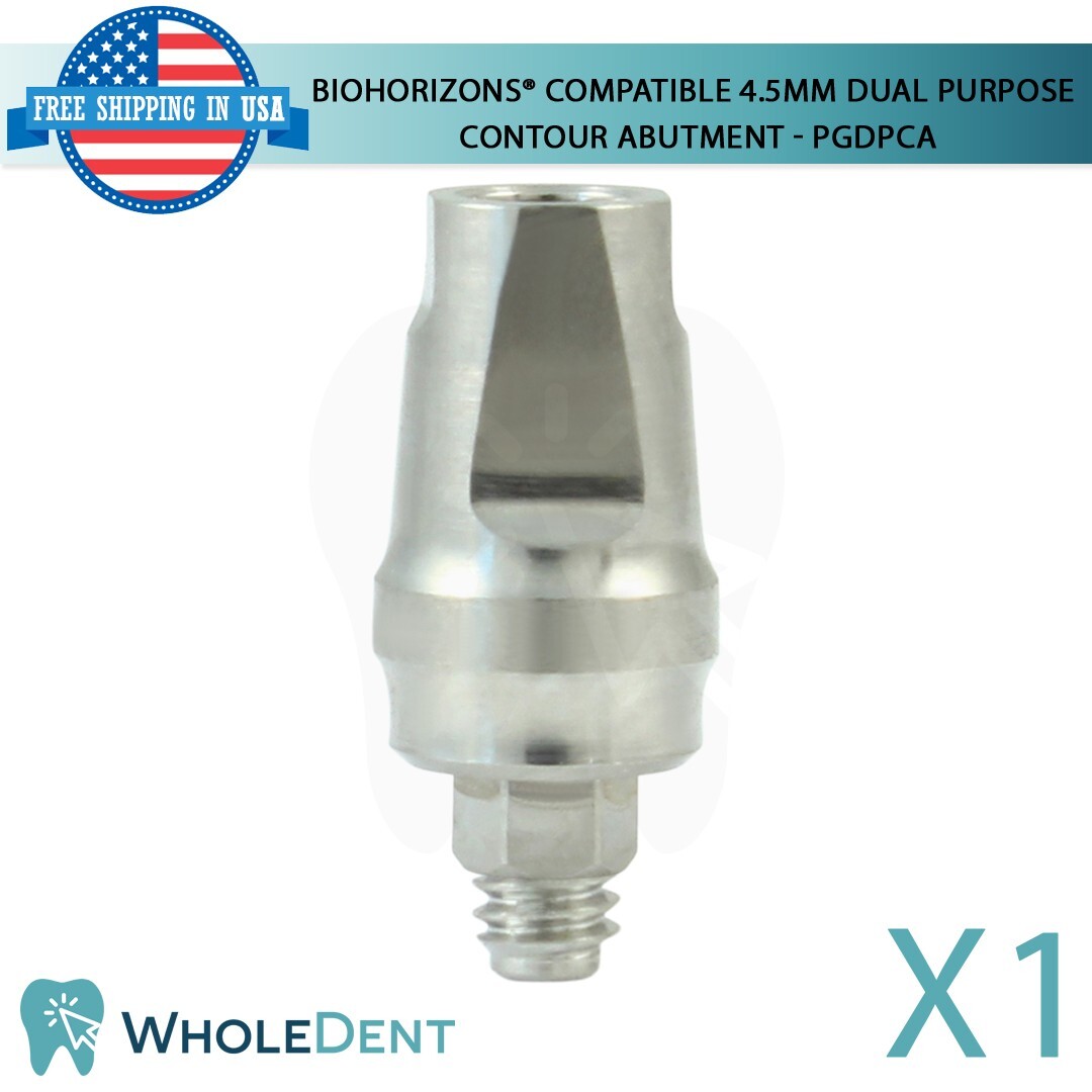 BioHorizons® Compatible 4.5mm Dual Purpose Contour Abutment Titanium Dental