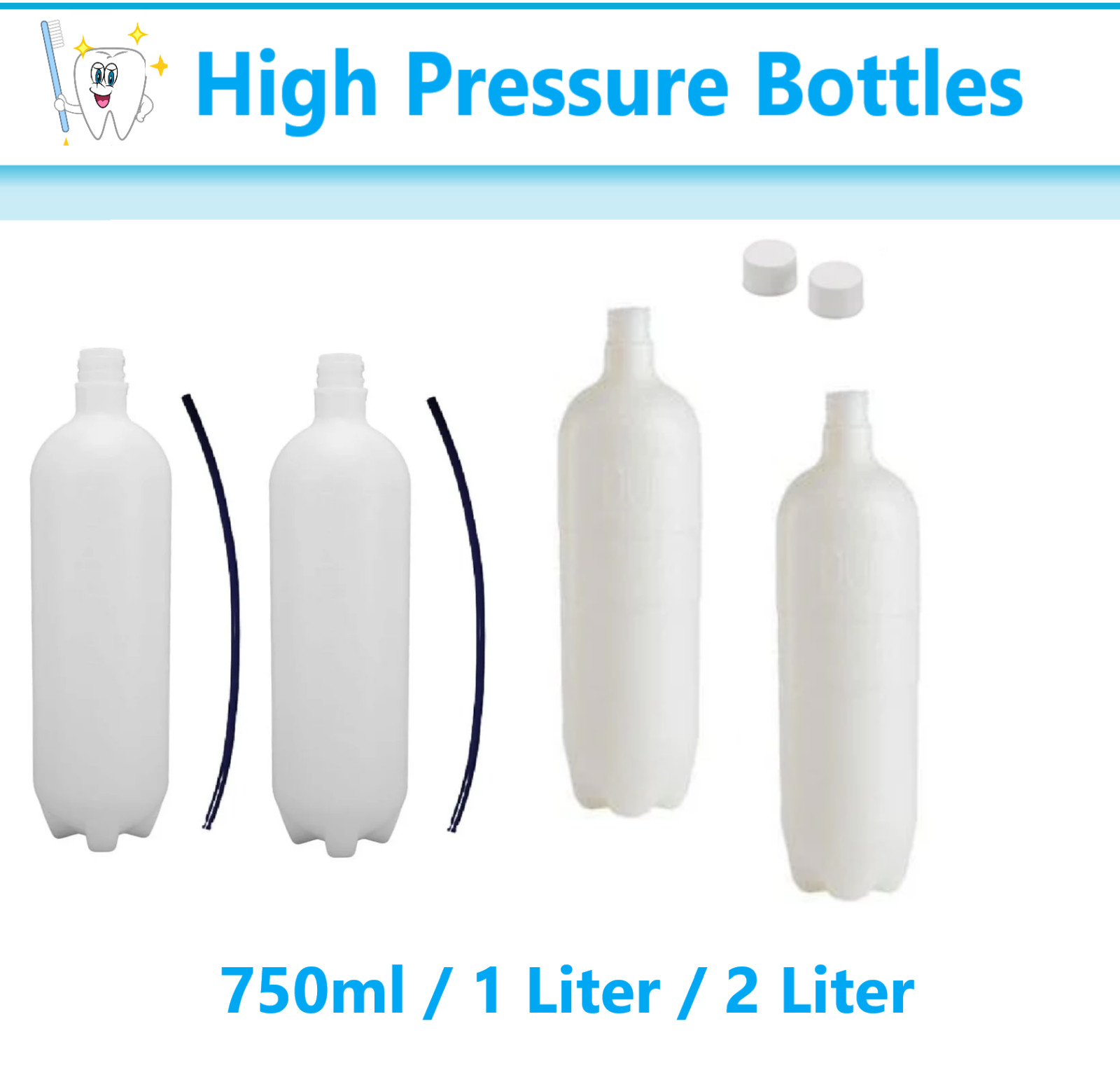 Self Contained Dental High Pressure Water Bottle System Large DCI Type 1L, 2L
