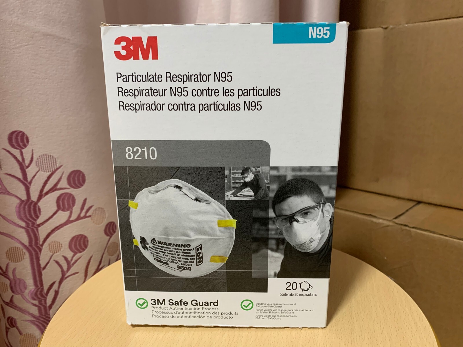 3M 8210 N95 Particulate Respirator Mask 19 Masks/Pack EXP 02/2027 PPE Authentic