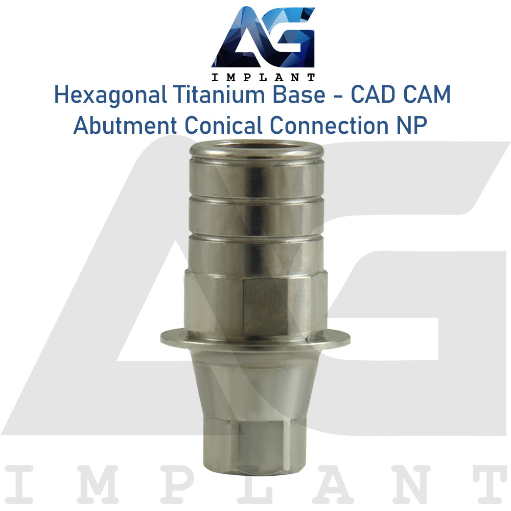 10 Hexagonal Titanium Base CAD/CAM NP Conical Connection Screw