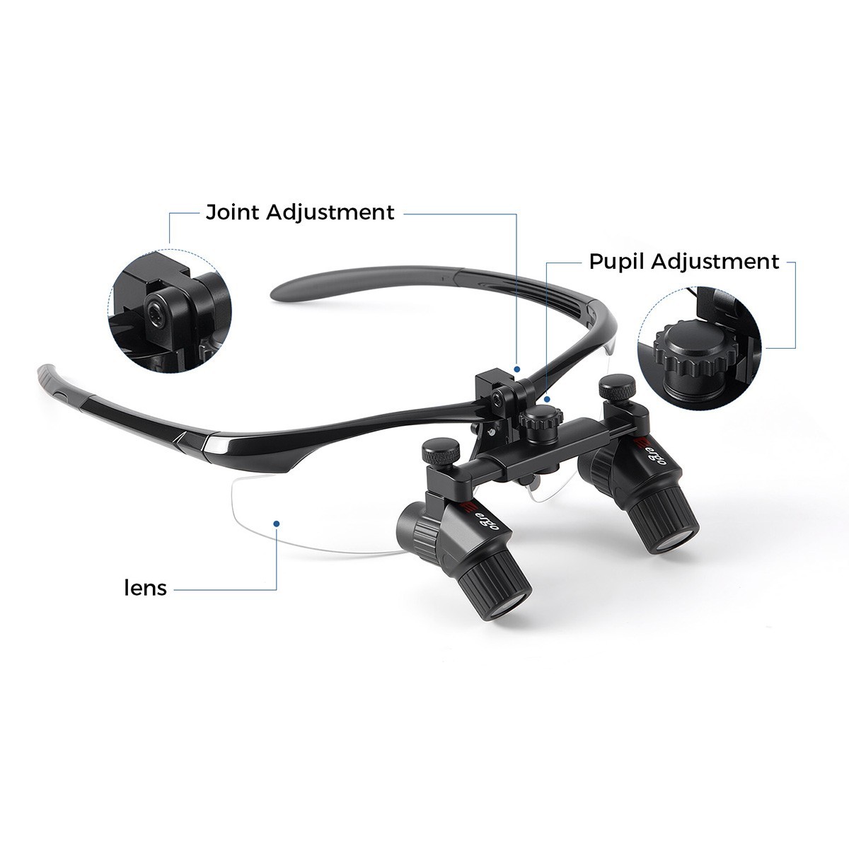 6.0x/4.0X Dental Medical Ergo Loupes Magnifier Binocular Magnifying Glass