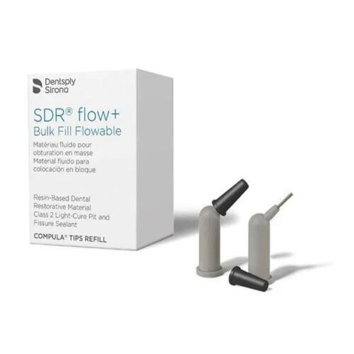 DENTSPLY SUREFIL SDR FLOW A2 COMPULA TIPS REFILL: 15 – 0.25 GM. COMPULA 15 TIPS