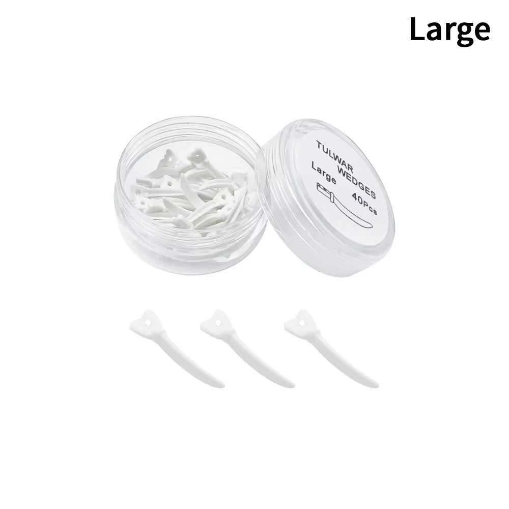 Dental Tulwar Wedges Refill Tooth Gap Wedge With Hole Disposable Plastic Wedges