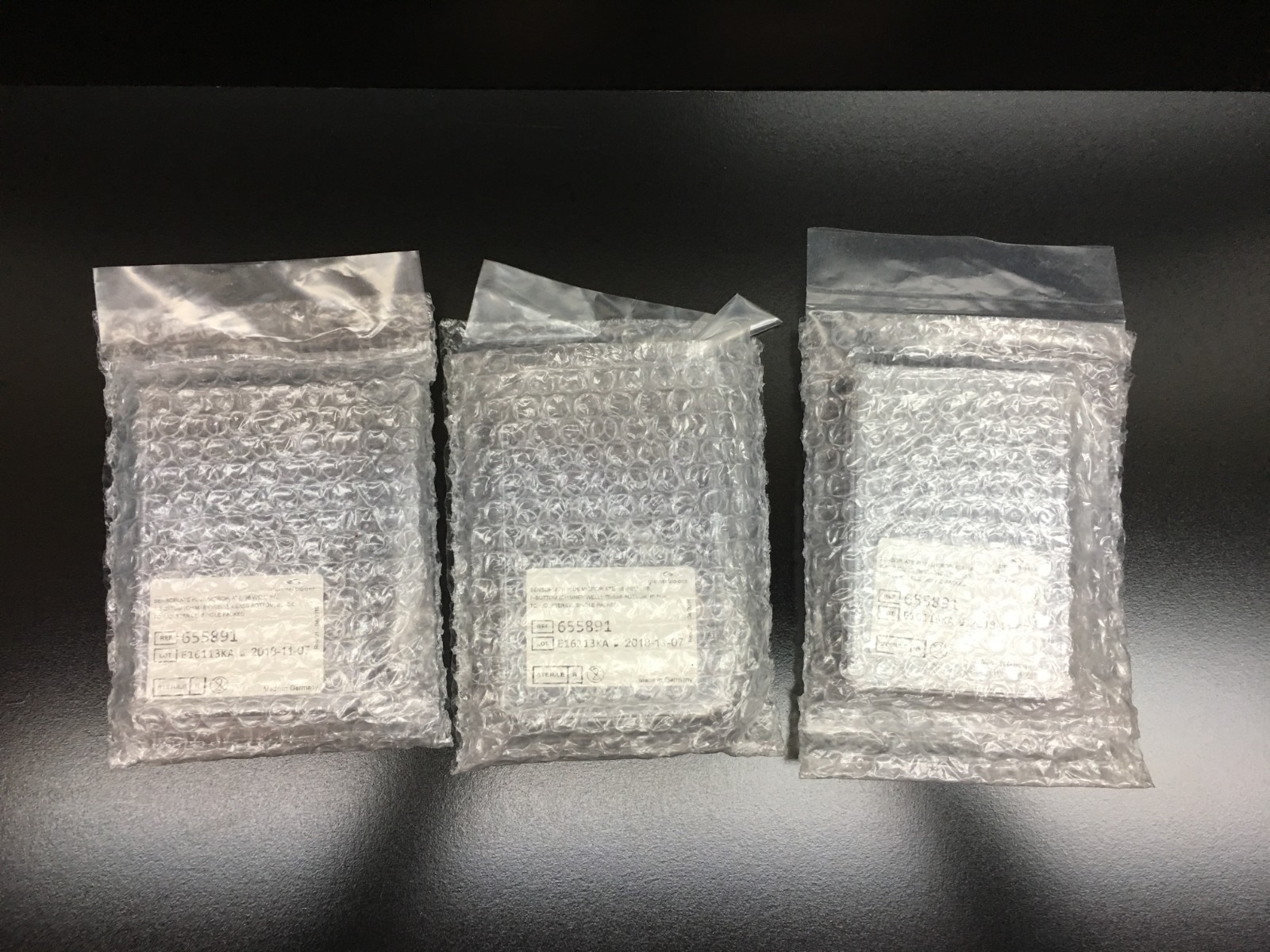 Greiner Bio-One REF 655891C Cellview Microplate 96 Well Cycloolefin Lot 3 PCS