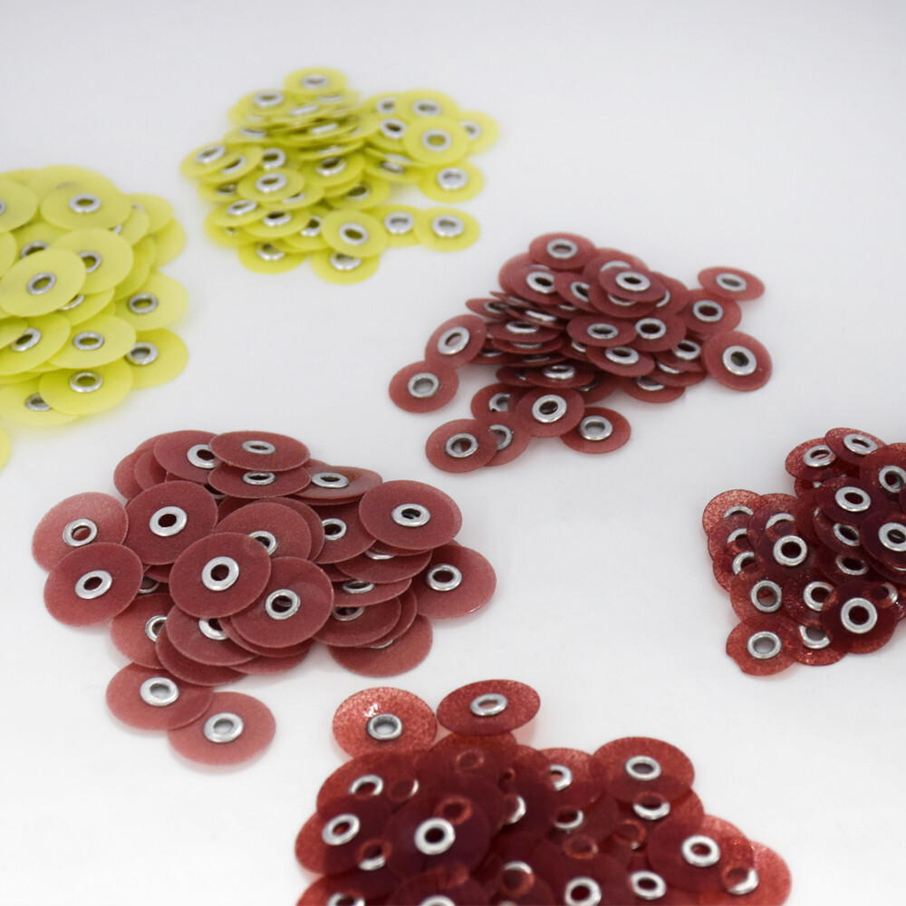 100 Pcs Dental Composite Coarse Finishing Polishing Discs 12.7mm Thin Contouring