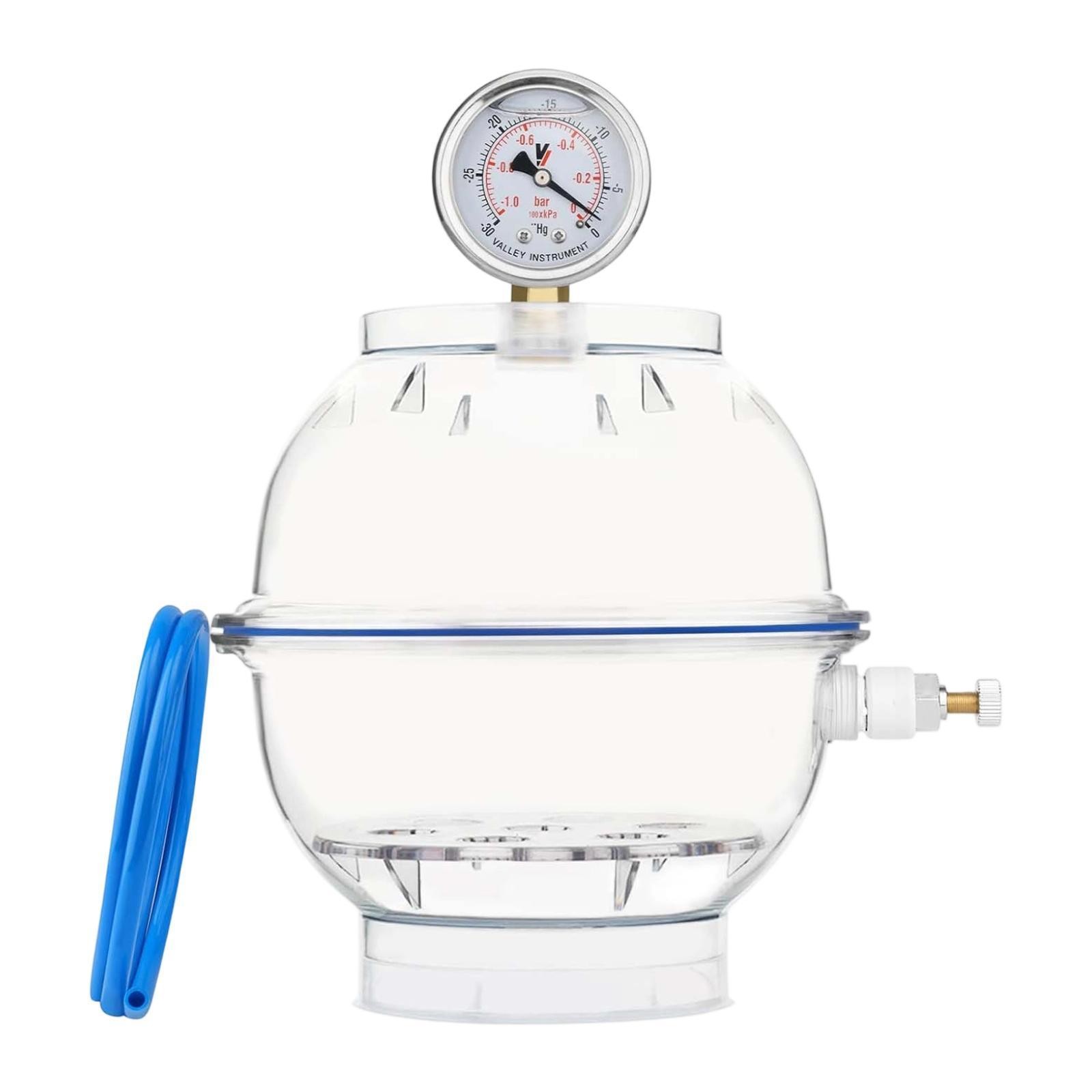 Vacuum Desiccator Clear Visibility Single Valve Design Easy to Use