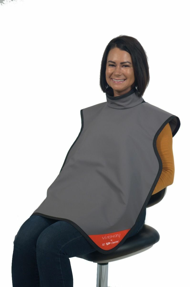 3D Dental X-Ray (Radiation Protection) Lead Aprons Adult with Collar all colors