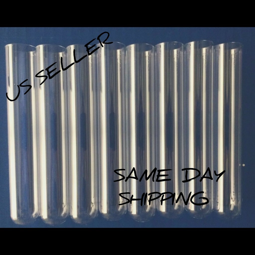 Glass Test Tube Tubes 25x150mm NEW 1″ x 6″ set of 10 Pcs same day ship from USA