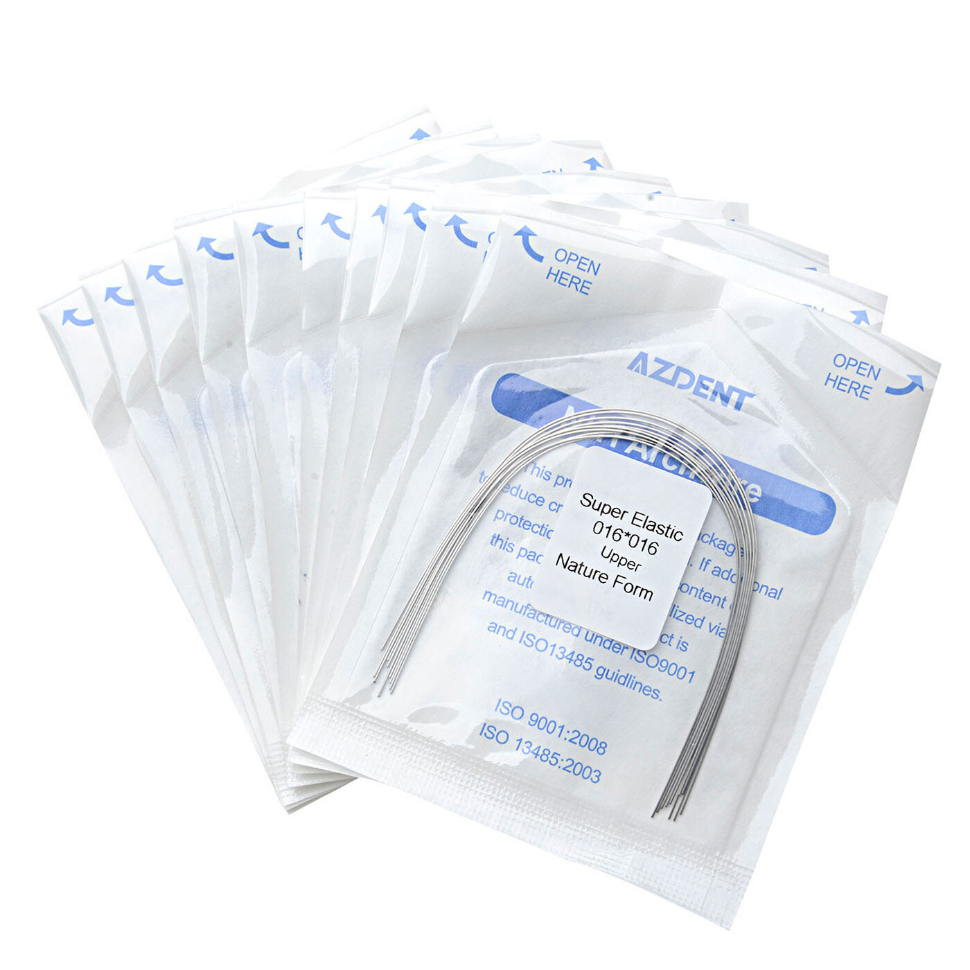 10x AZDENT Dental Orthodontic Super Elastic Niti Rectangular Arch Wires ALL SIZE