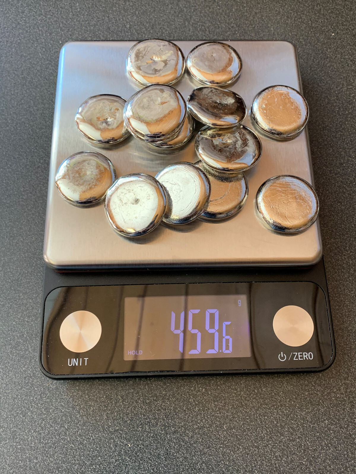 1 Pound TIN metal ROUND ingots 99.97% pure element Bullion Ingot 453.6+ grams lb