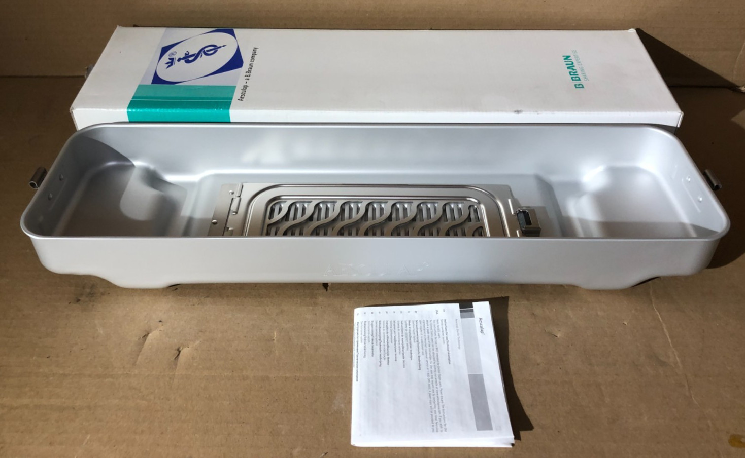 Aesculap JN021 Sterilization Container Bottom Case 21.5X6X3″ New