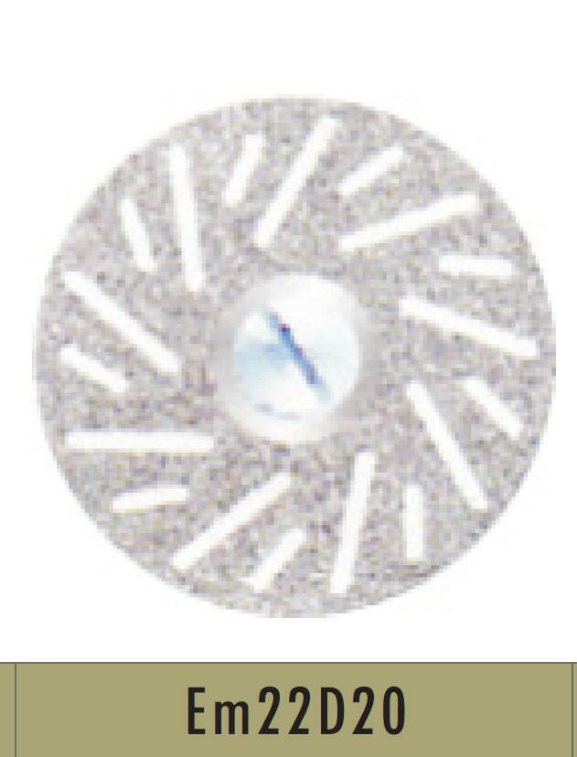 Diamond Disc Thin, 0.20X22mm Double sided Fine Grit EM22D20 Bomaoer 10 Pcs