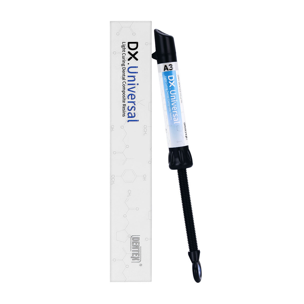DENTEX Dental Universal Composite Light Cure Resin Anterior Posterior A3 Syringe