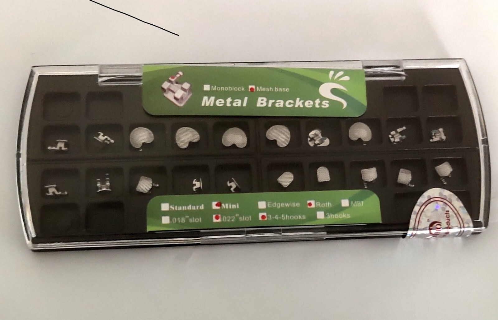 Dental Orthodontic Metal Braces Cartoon Brackets Mini Roth 022 345 hooks 5 Size