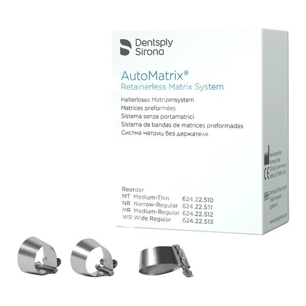 Dentsply AUTOMATRIX Retainerless Dental Matrix System 72 Bands Pack MEDIUM THIN