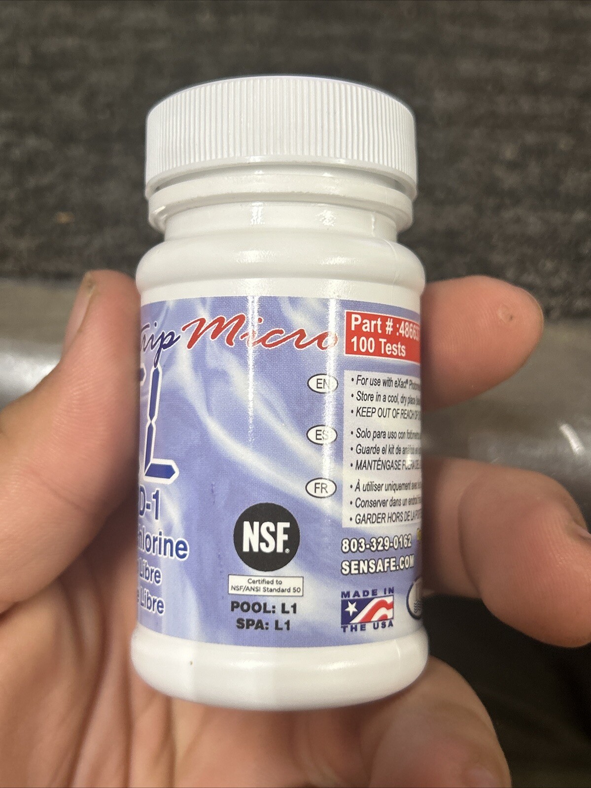 Industrial Test Systems 486637 Test Strips: Free Chlorine, 1PK