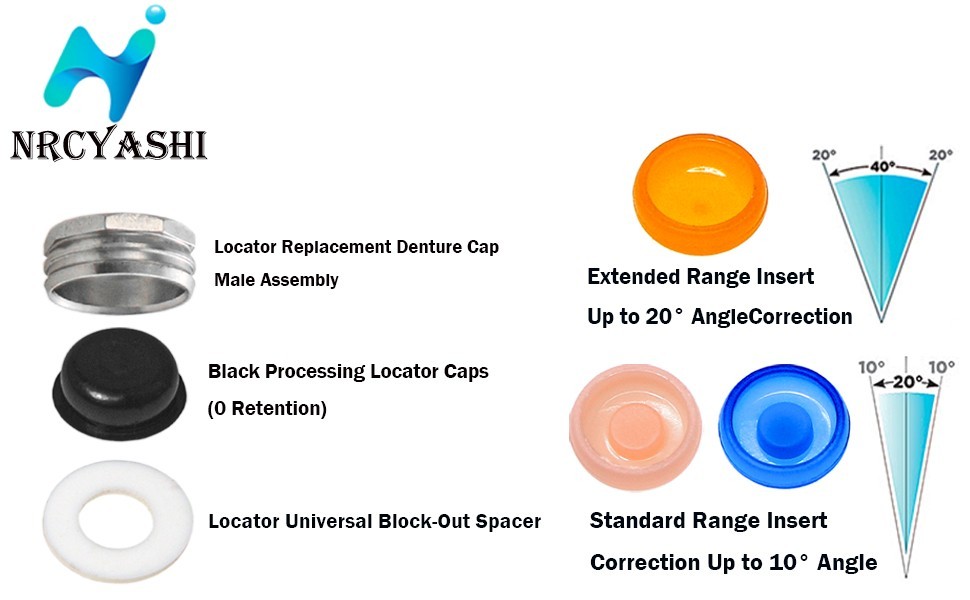 US Universal Remove Core Tool Implant Retention Caps Set Insertion Extraction