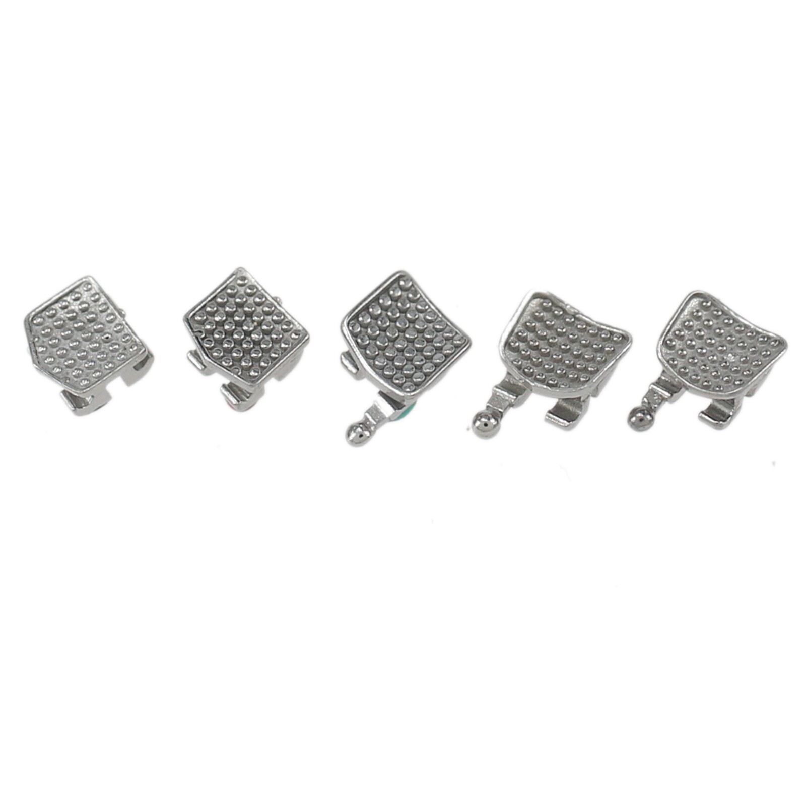 Dental Orthodontic Brackets Brace Metal Mini MIM Roth MBT 022 Slot 345 Hooks 5-5
