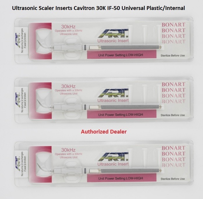 3 Inserts of BONART IF-100 Slim Insert Ultrasonic Tip 30KHz Dental Cavitron
