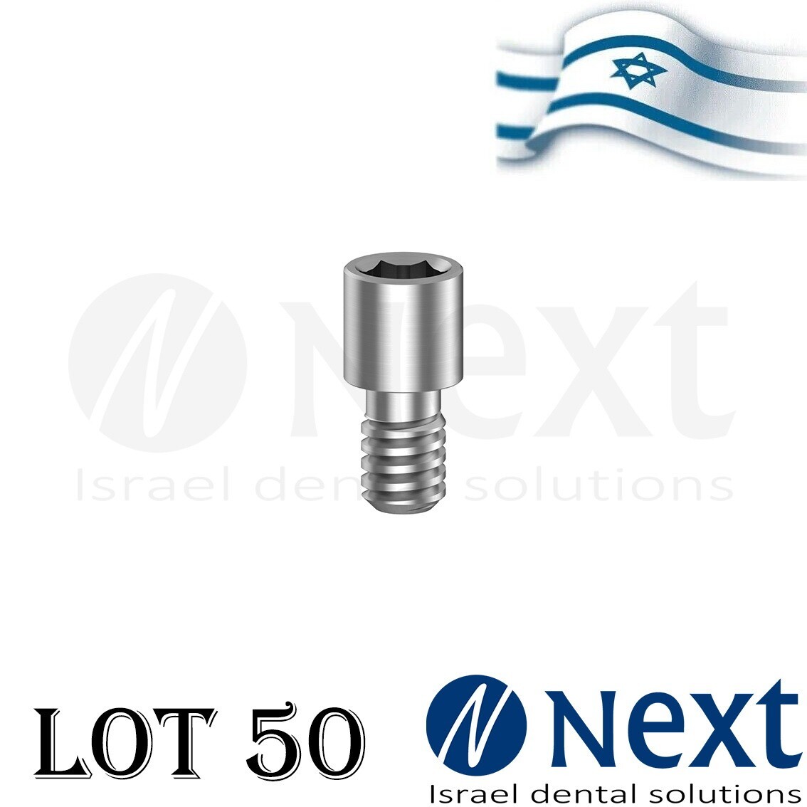 Lot x 50 New Multi Unit Screw for titanium sleeve plastic sleeve 1.4 mm