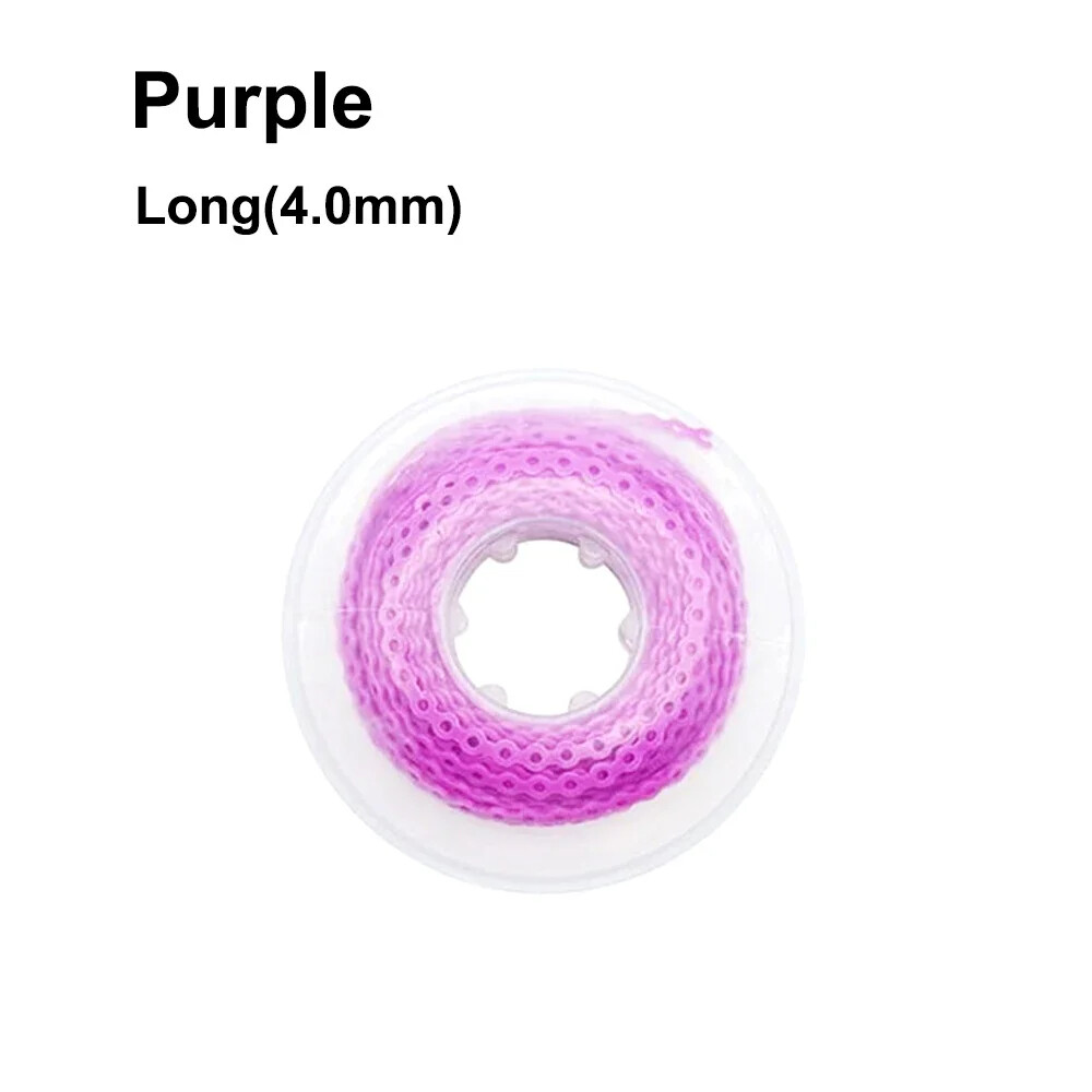 Dental Orthodontic Elastic Power Chain Rubber Braces Bands Continuous/Short/Long