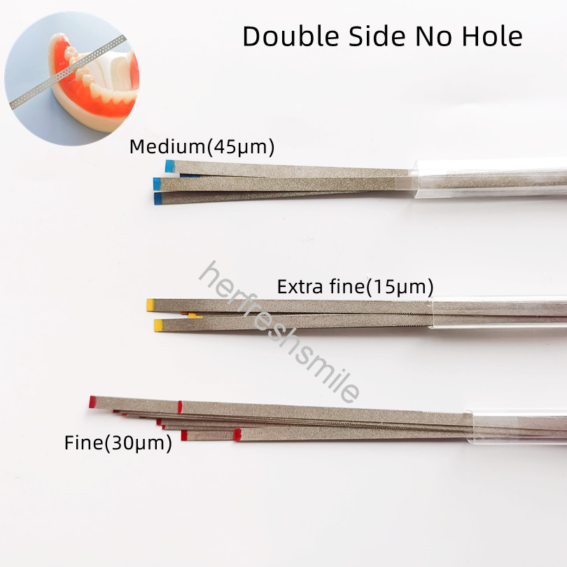 Dental Polishing Strips Polish Stick Diamond Sanding Double Side No Hole SS