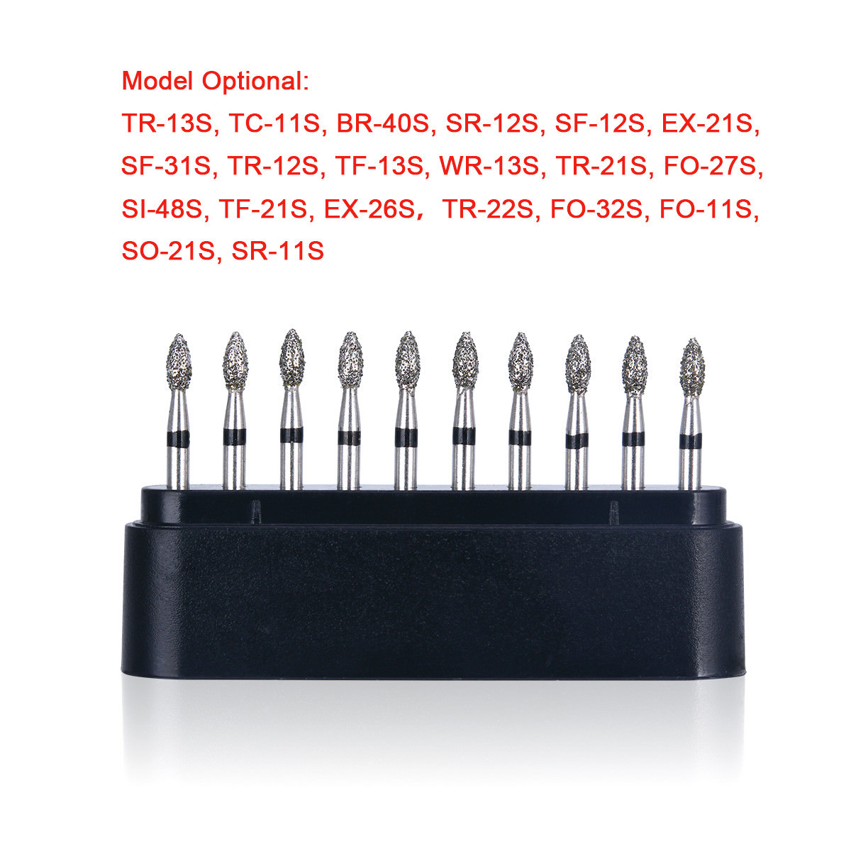 10pcs Dental Super Coarse Diamond FG Burs Drills for High Speed Handpiece AZDENT