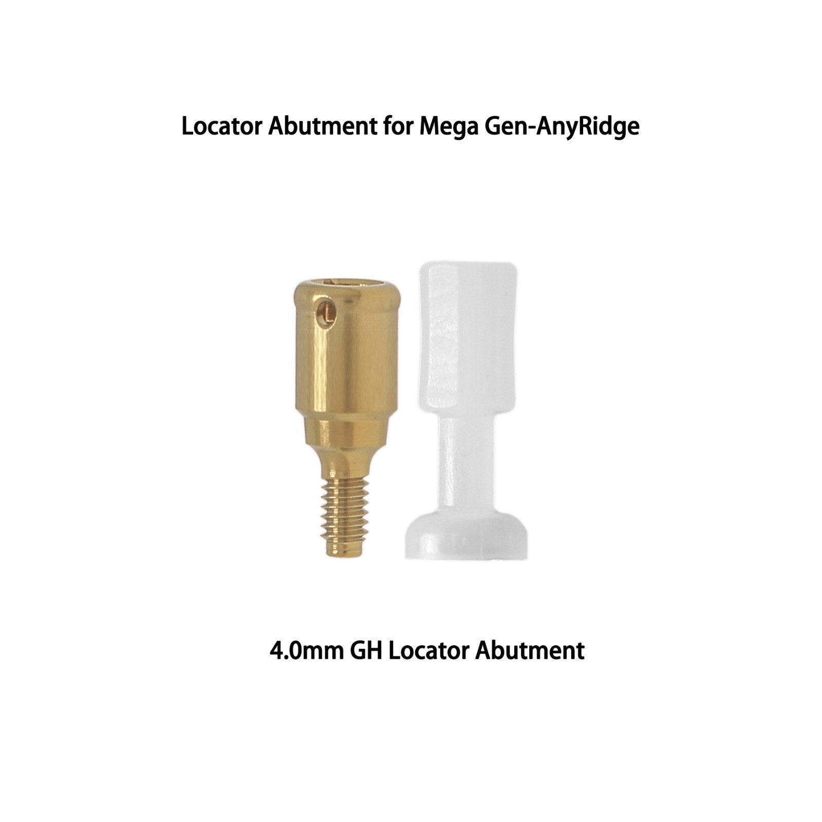 Overdenture Locator Abutments Anchor for Megagen AnyRidge Male Caps Removable