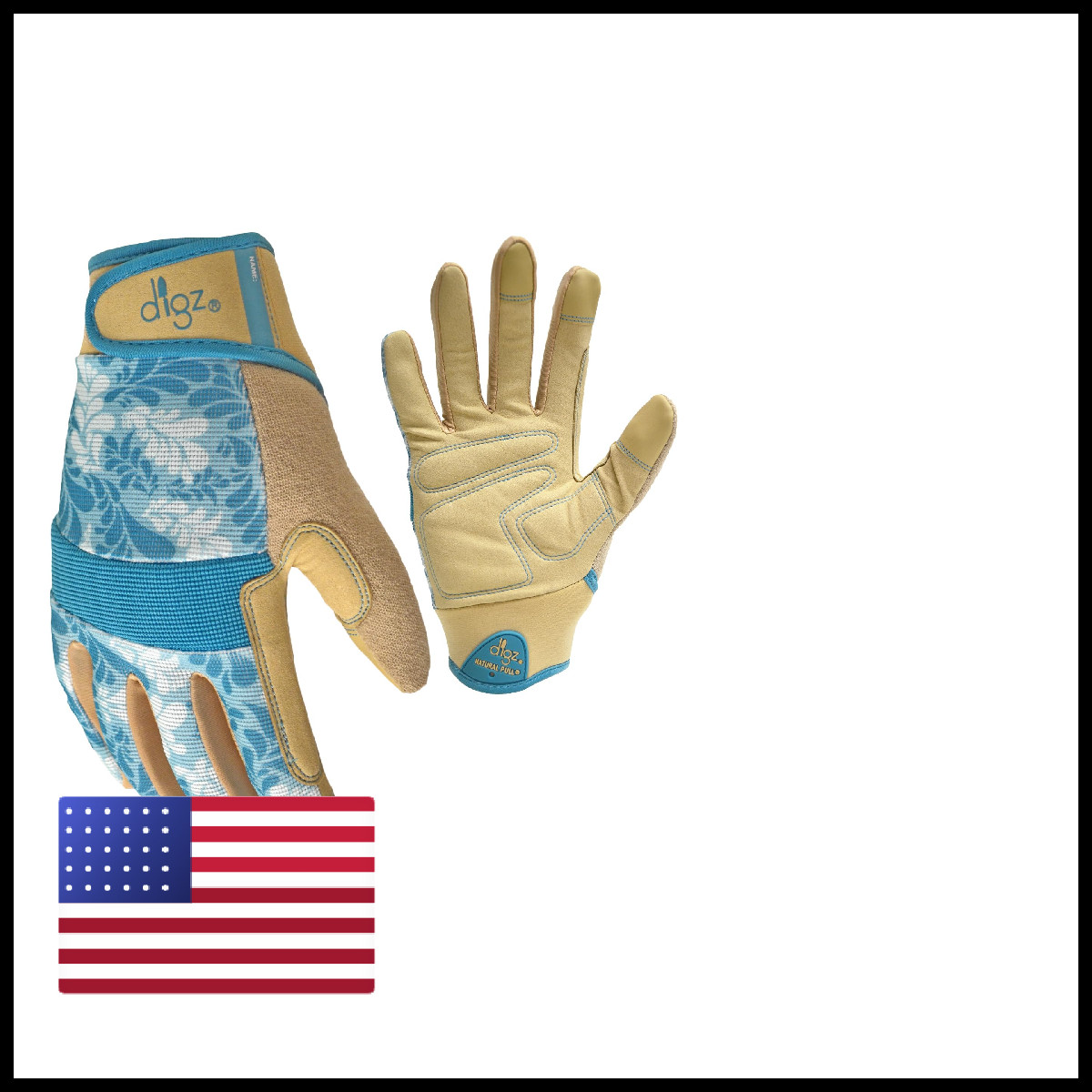 Digz 7606-23 High Performance Womens Gardening Gloves Work Gloves Touchscreen