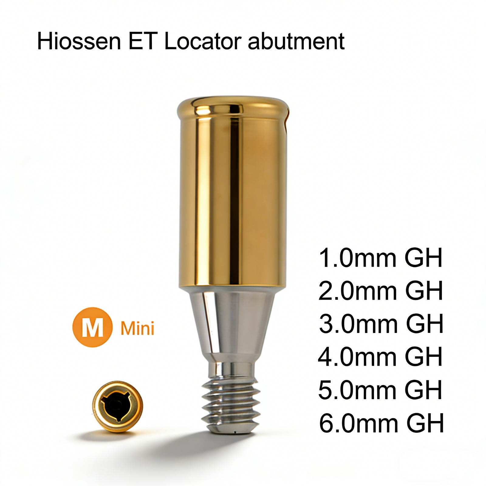 US Dental LOCATOR Titanium Abutment for HIOSSEN ET/TS Fixture Hex Mini Platform