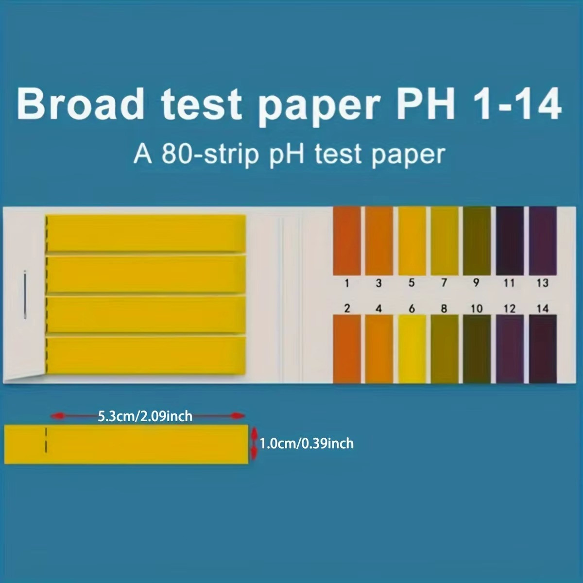 1-14 pH Indicator Test Strips Laboratory Paper Litmus Tester Urine Saliva
