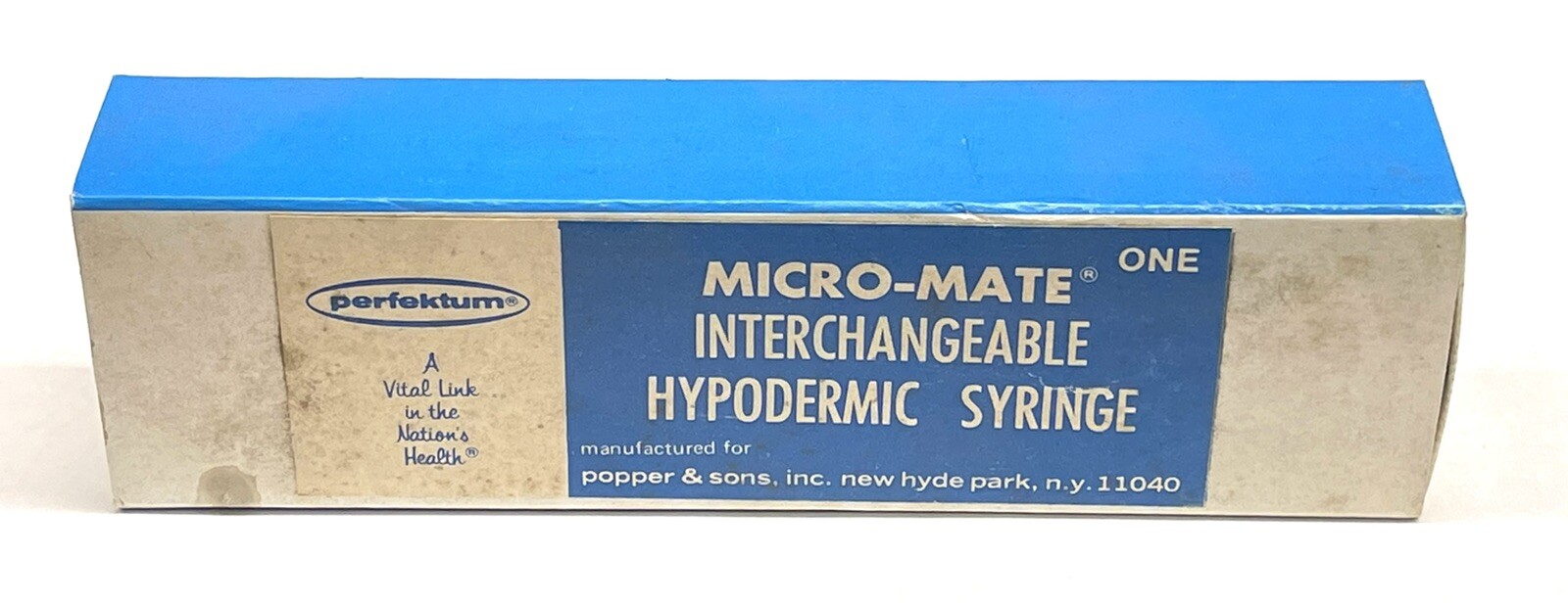 Perfektum Micro-Mate 10cc Interchangeable Hypodermic Luer Glass Tip Syringe