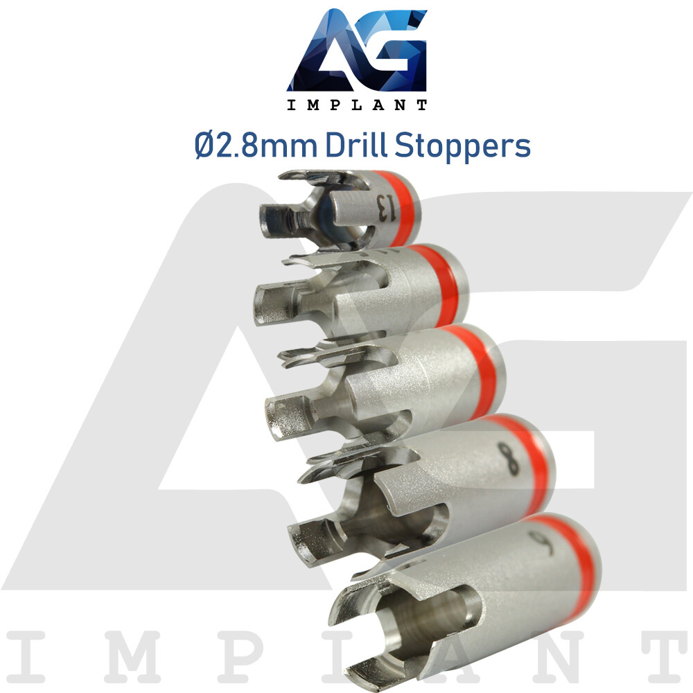 5 Drill Stoppers Ø2.8mm External Irrigation Tools Dental