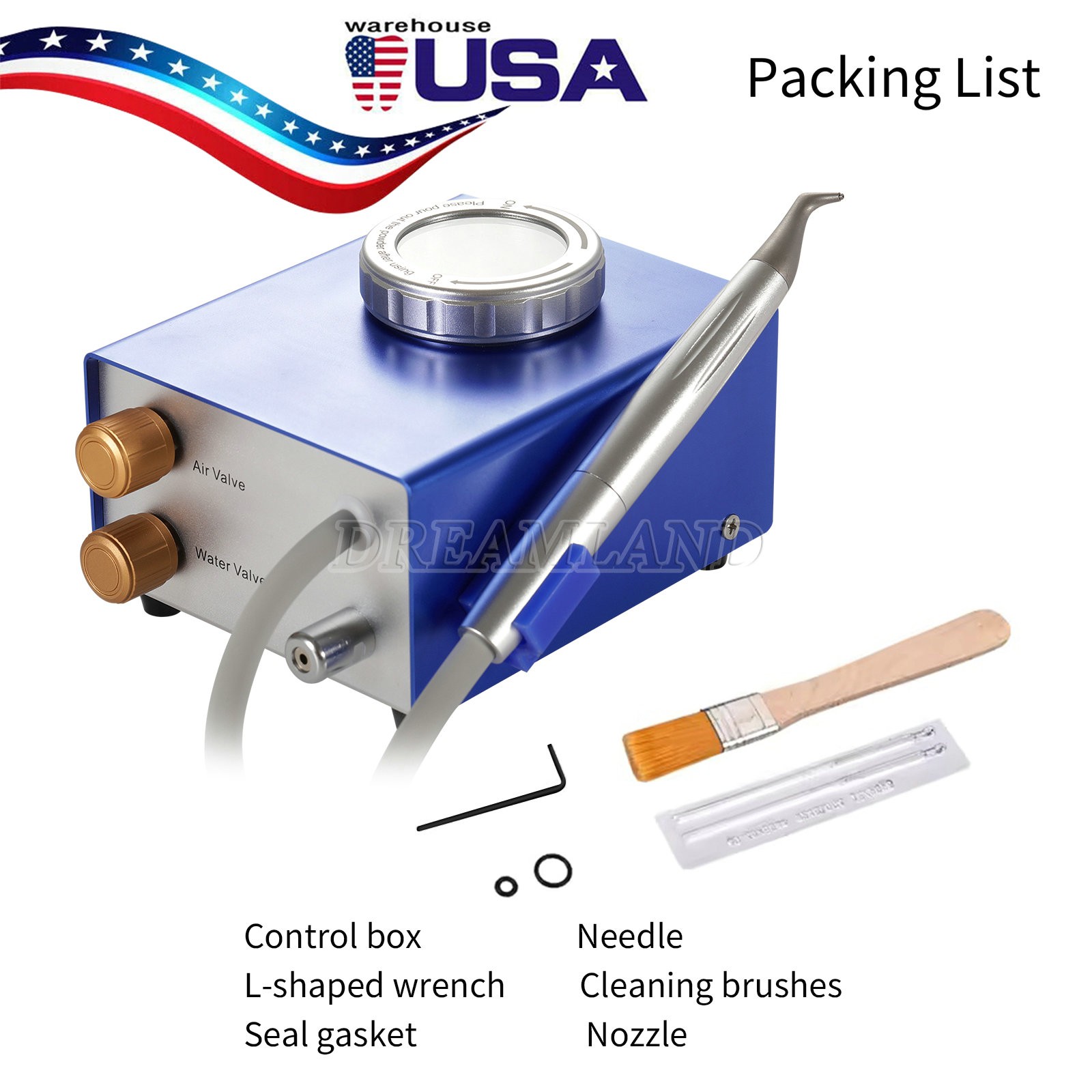 Dental Air Water Prophy Polishing Sandblasting Machine Teeth Cleaning Machine DT