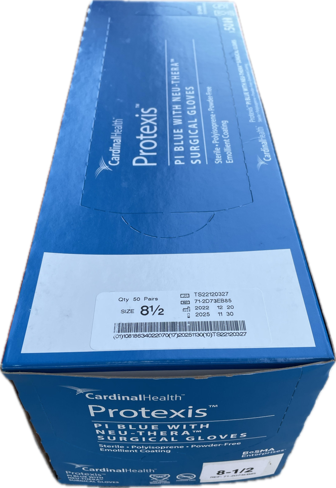 50 / 200 – Protexis PI Blue with Neu-Thera Surgical Gloves Size 8.5 Exp Nov 2025