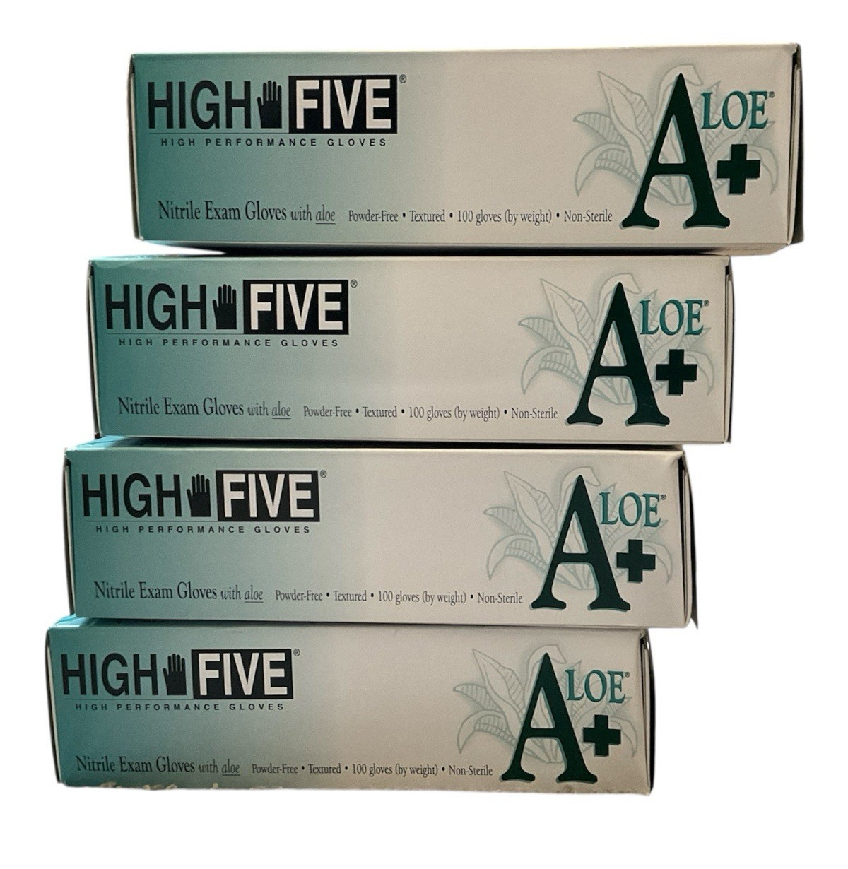 Lot of 4 Boxes HighFive Nitrile Powder/Latex Free XL Exam Gloves 100/PK 400Total