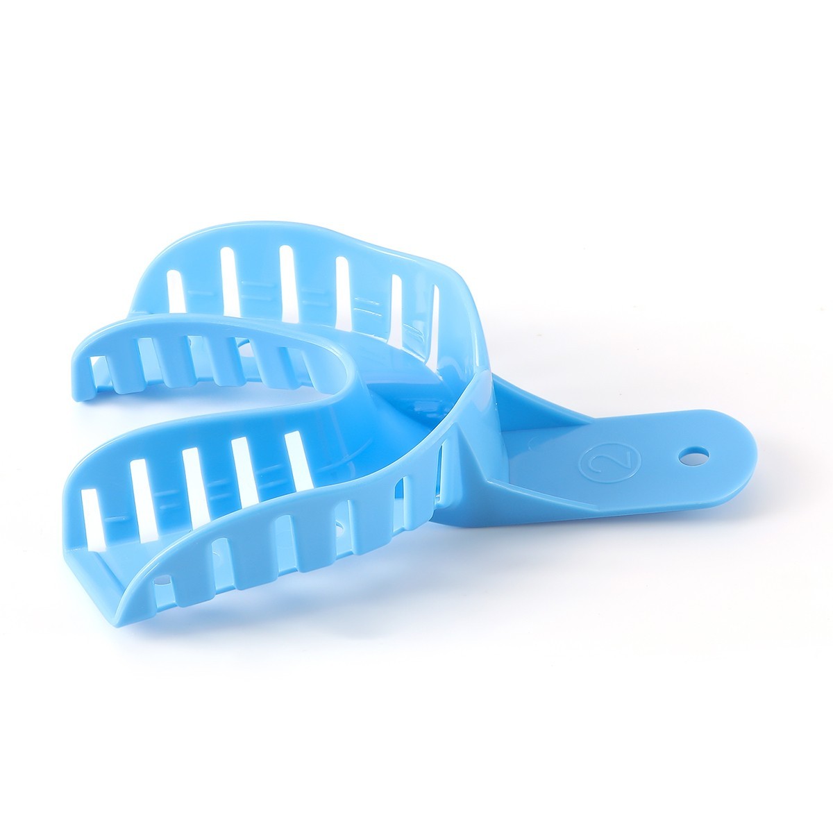 AZDENT Dental Autoclavable Impression Trays Perforated Plastic 12Pcs/Bag