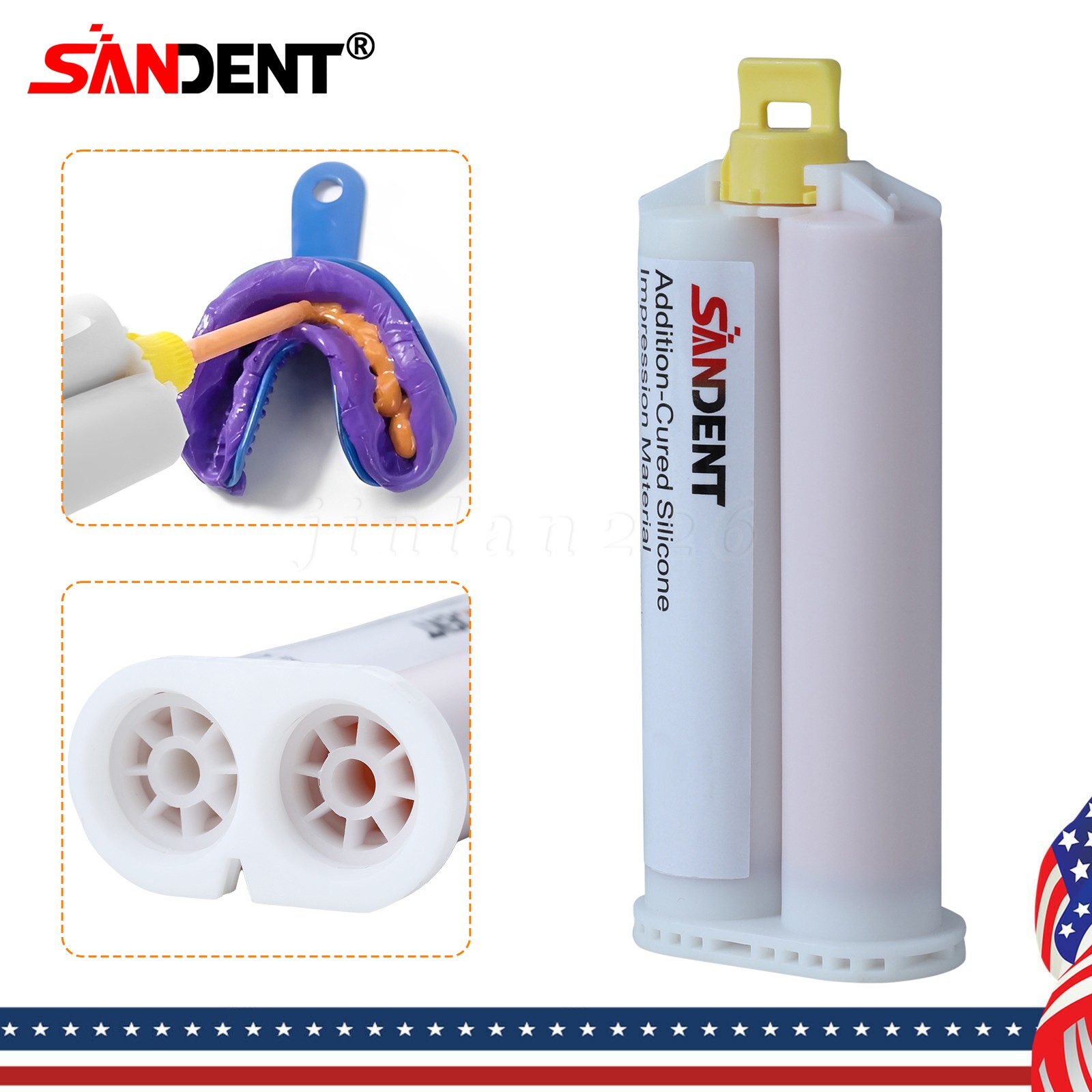 Dental VPS Light Body Type-3 Impression Material, Regular Set, 50mL Cartridges