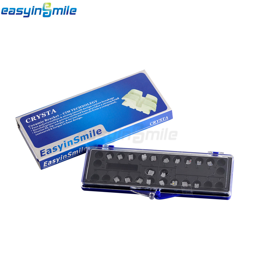 1/10Pack Orthodontic Dental Ceramic Brackets 022 345W/H MINI clear Brace ROTH/MB