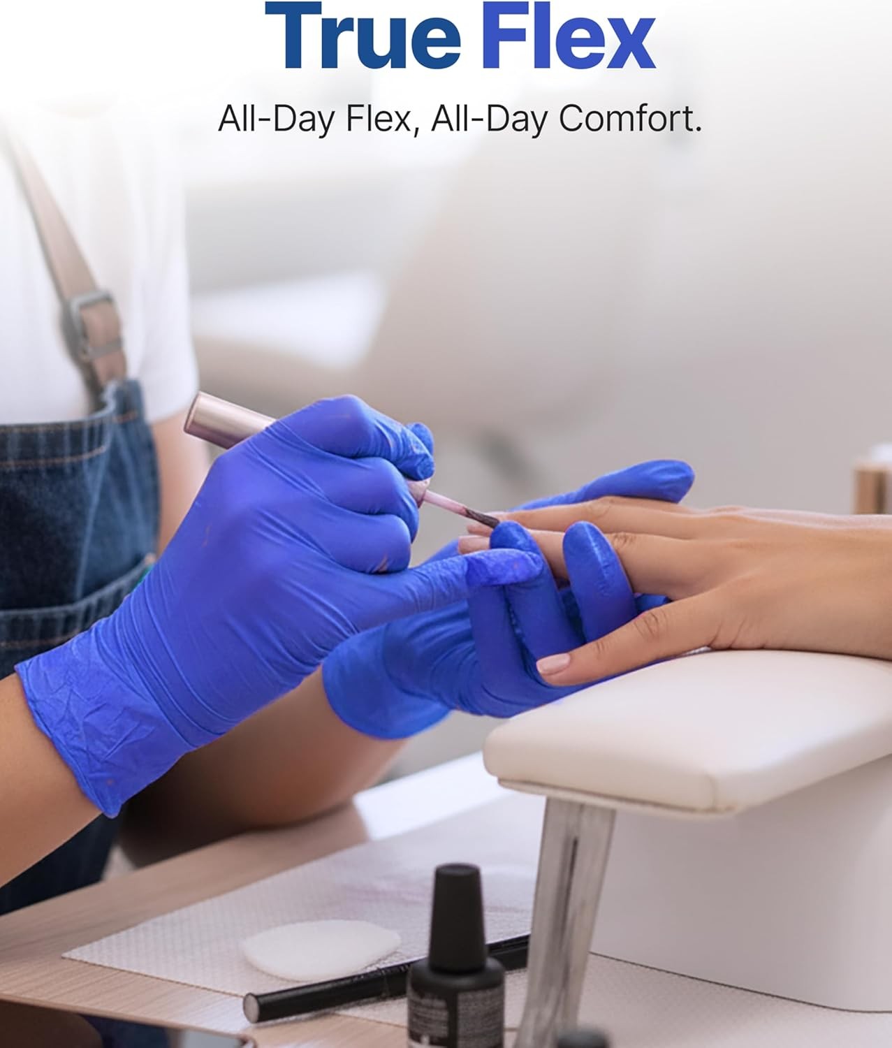 Nitrile Exam Gloves, Dark Blue, Disposable Gloves, Latex-Free