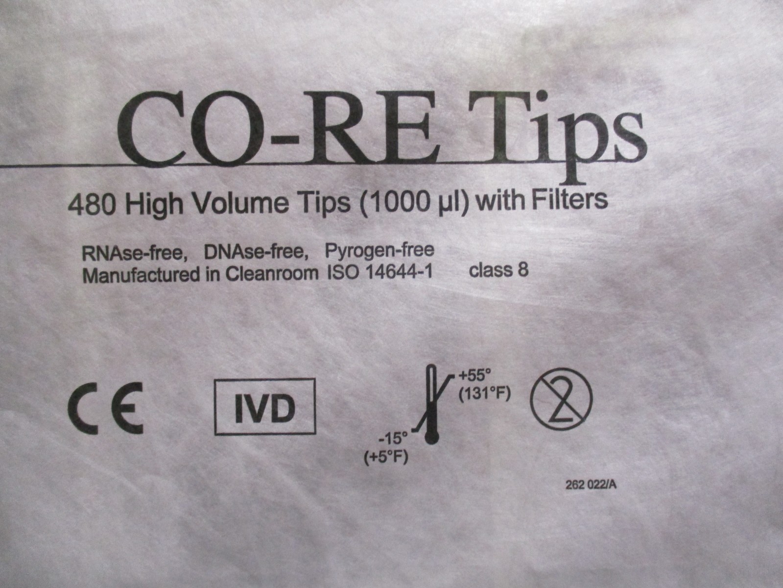 Hamilton Co-RE Tips 480 High Volume Tips 1000ul with Filters