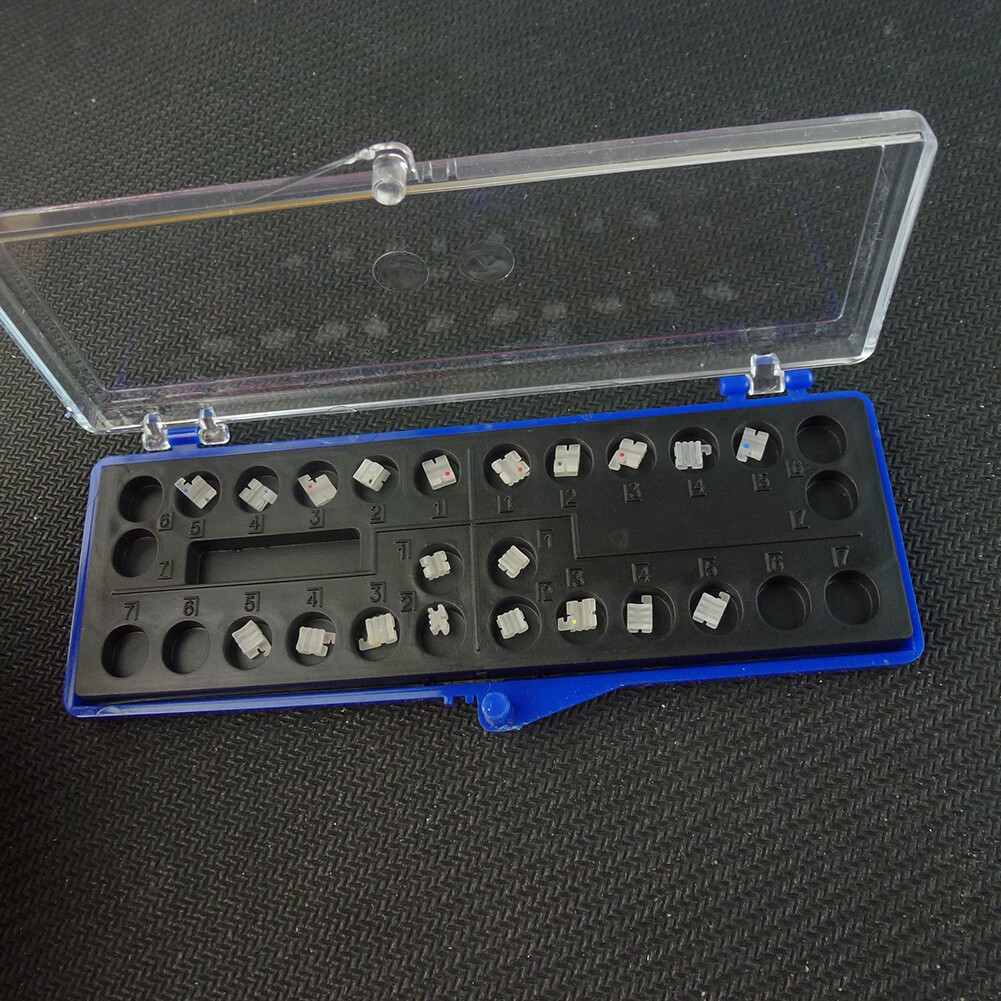1/10Pack Orthodontic Dental Ceramic Brackets 022 345W/H MINI clear Brace ROTH/MB