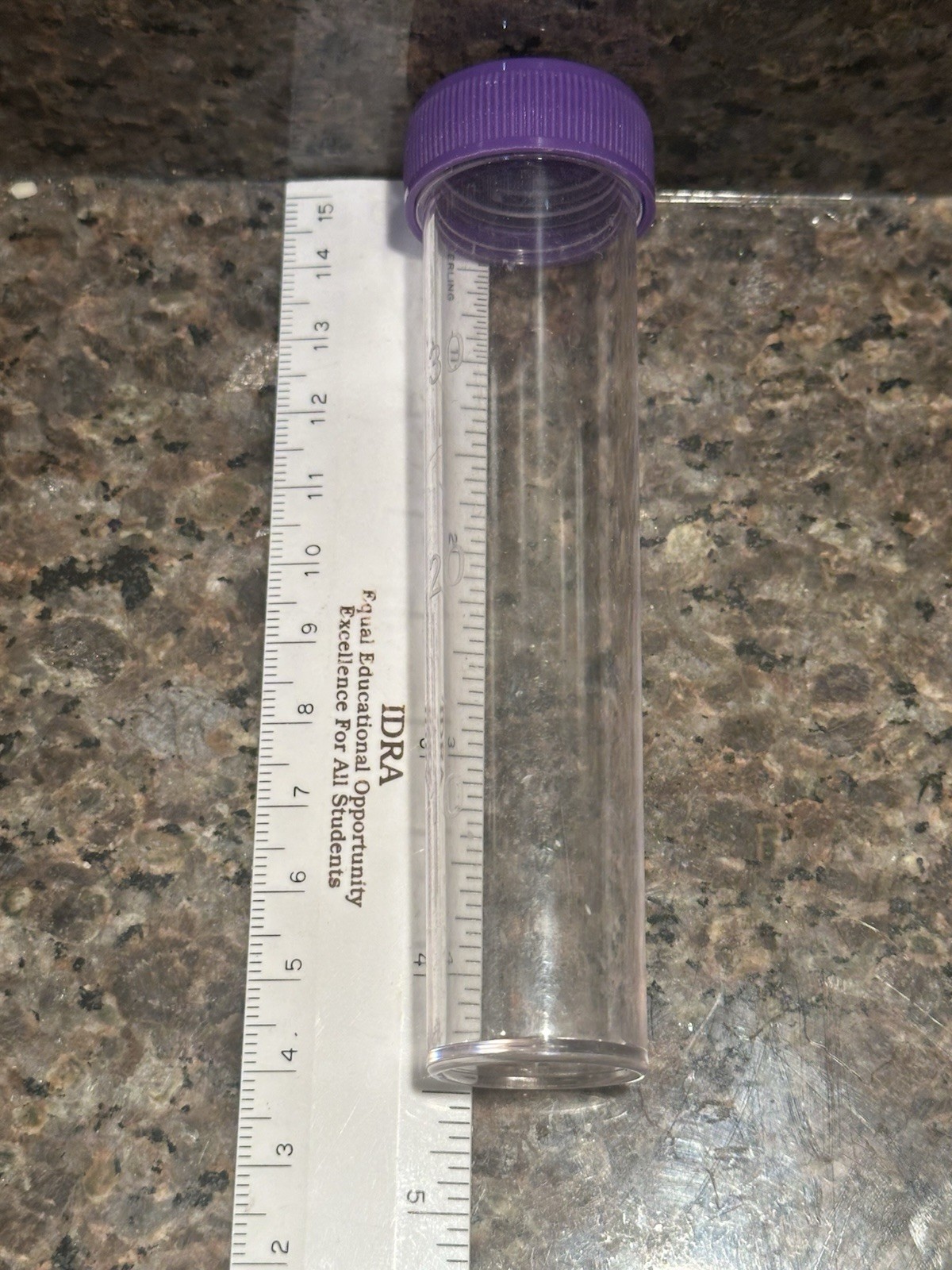 30ml Plastic Test Tubes with Purple Screw Caps 6Pcs x 30ml
