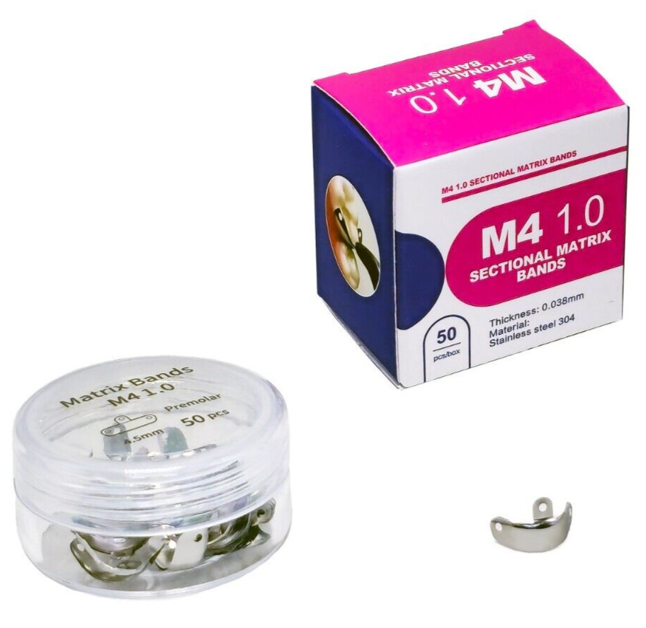 Dental Sectional Matrix Bands Refills W/ Hole 3D 4.5mm: Suitable for Bicuspids