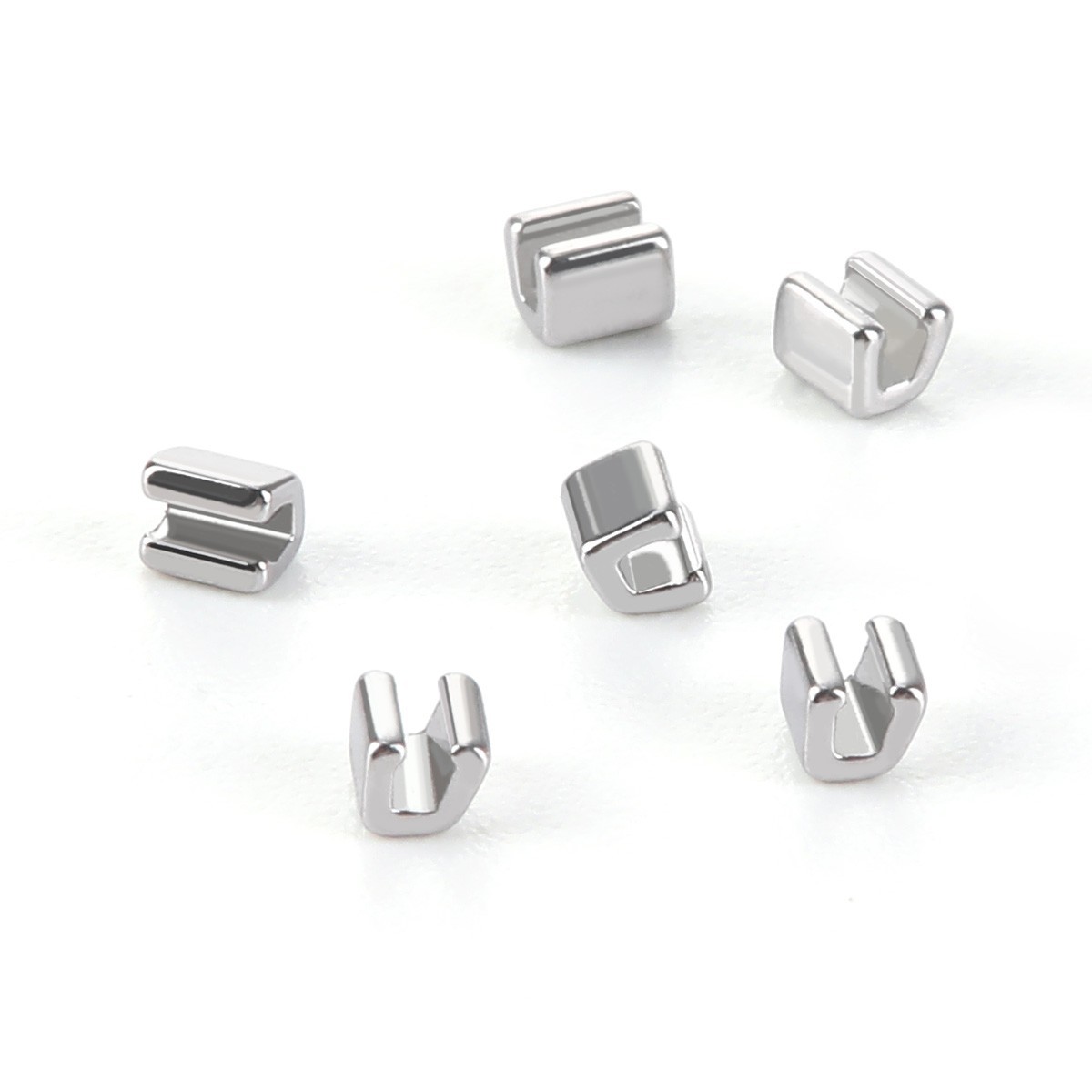 100pcs Dental Orthodontic Crimpable Hooks Stops Metal Stop Type for Arch Wire