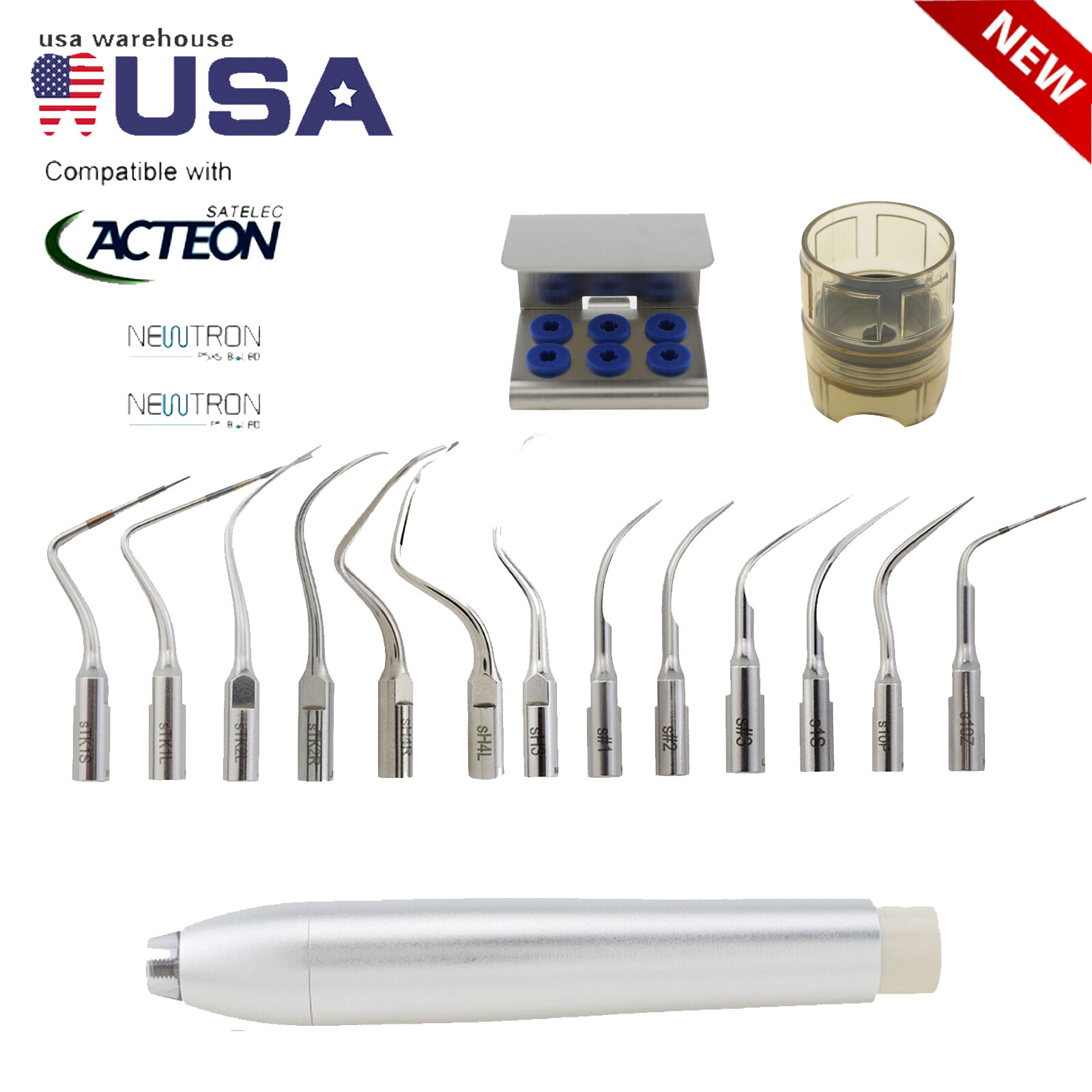 Fit Satelec ACTEON Newtron Handpiece Tips Dental Ultrasonic Piezo Scaler Scaling