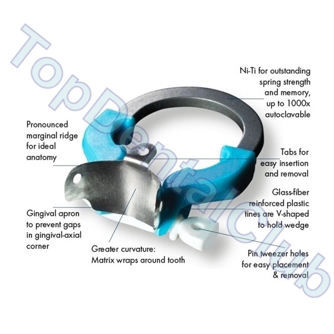 Dental Sectional Contoured Matrix System Matrices Bands Clip Clamp Holder Ring