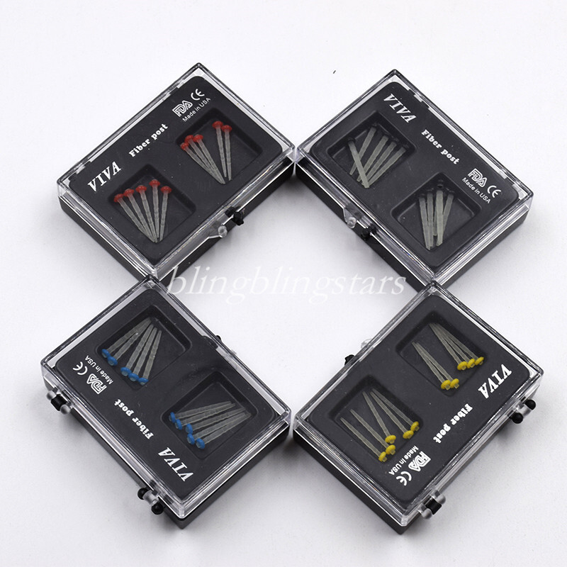 100*Dental Fiber Post Glass Quartz Teeth Restorative 1.0 1.2 1.4 1.6 1.8mm Posts
