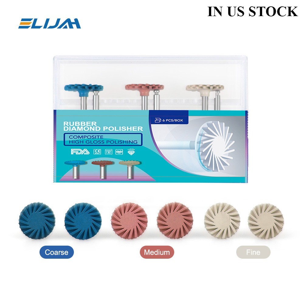 Dental Composite Polishing Kits Diamond System RA Disc 14mm Wheel Polisher NEW