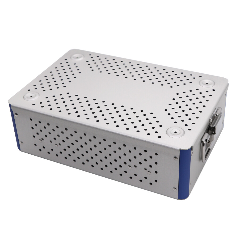 double layer sterilization tray case box 300*200*90mm surgical instrument，US